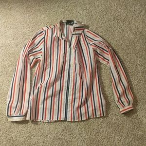 Striped button up shirt